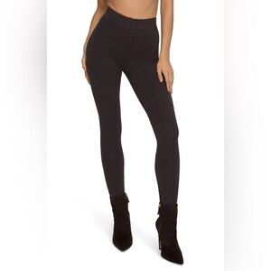 NWT Good American Women’s Lounge Leggings High-Rise in Coffee001 Sz 1